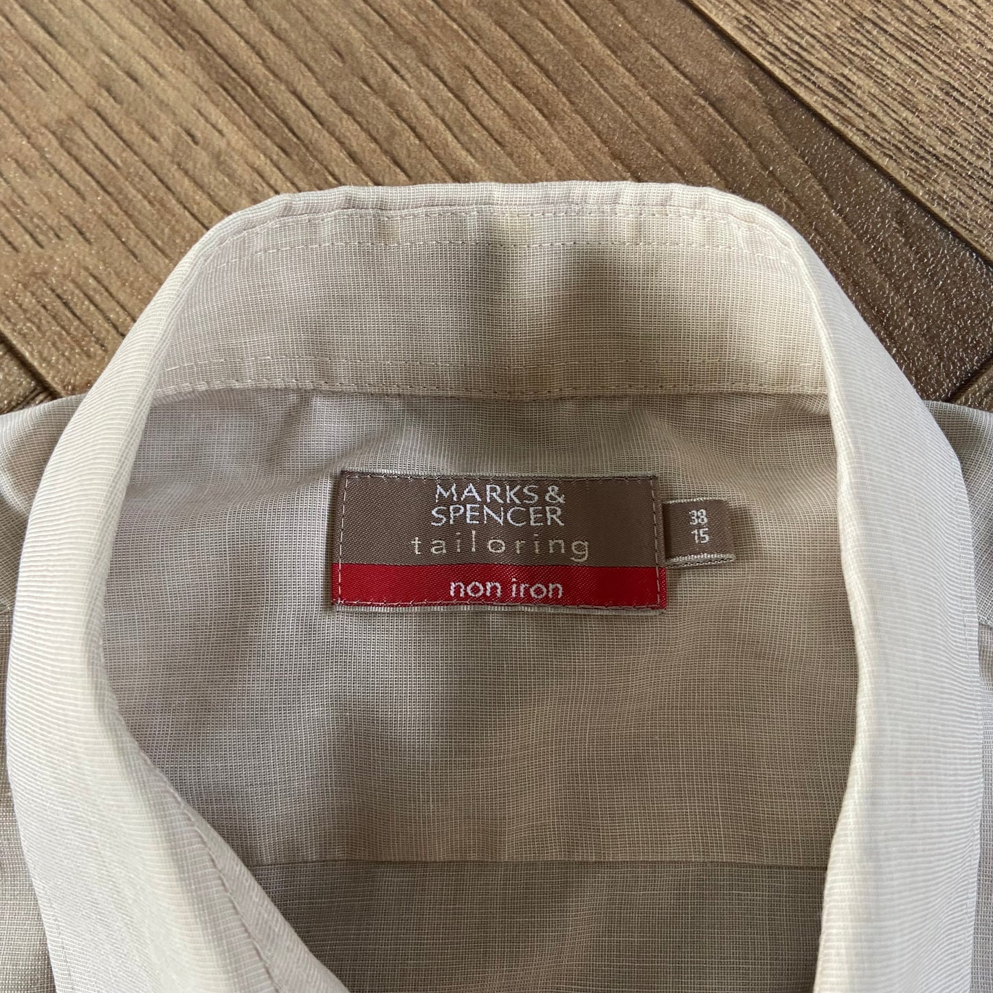 Stingray Reimagined “Stan” Short Sleeve Shirt, Size M Beige