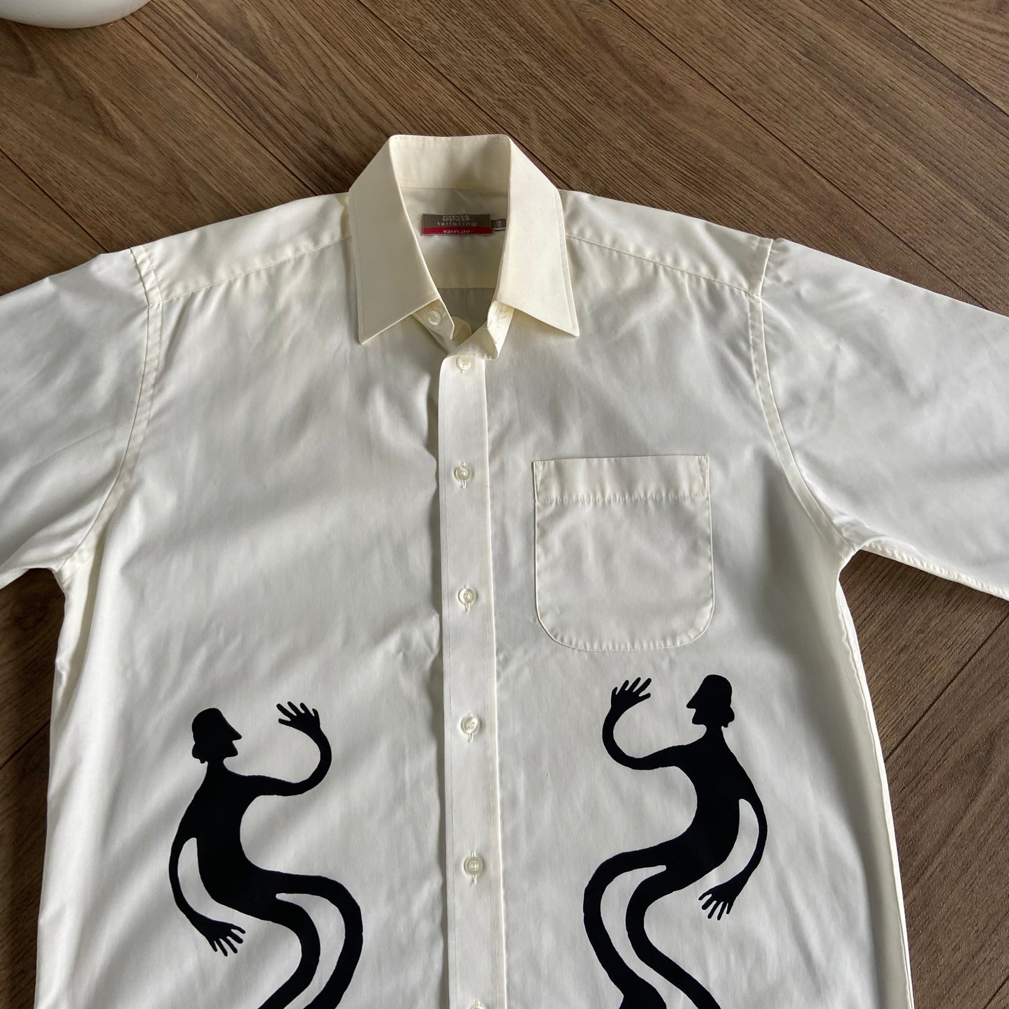 Stingray Reimagined “Stan” Short Sleeve Shirt, Size M Pale Yellow