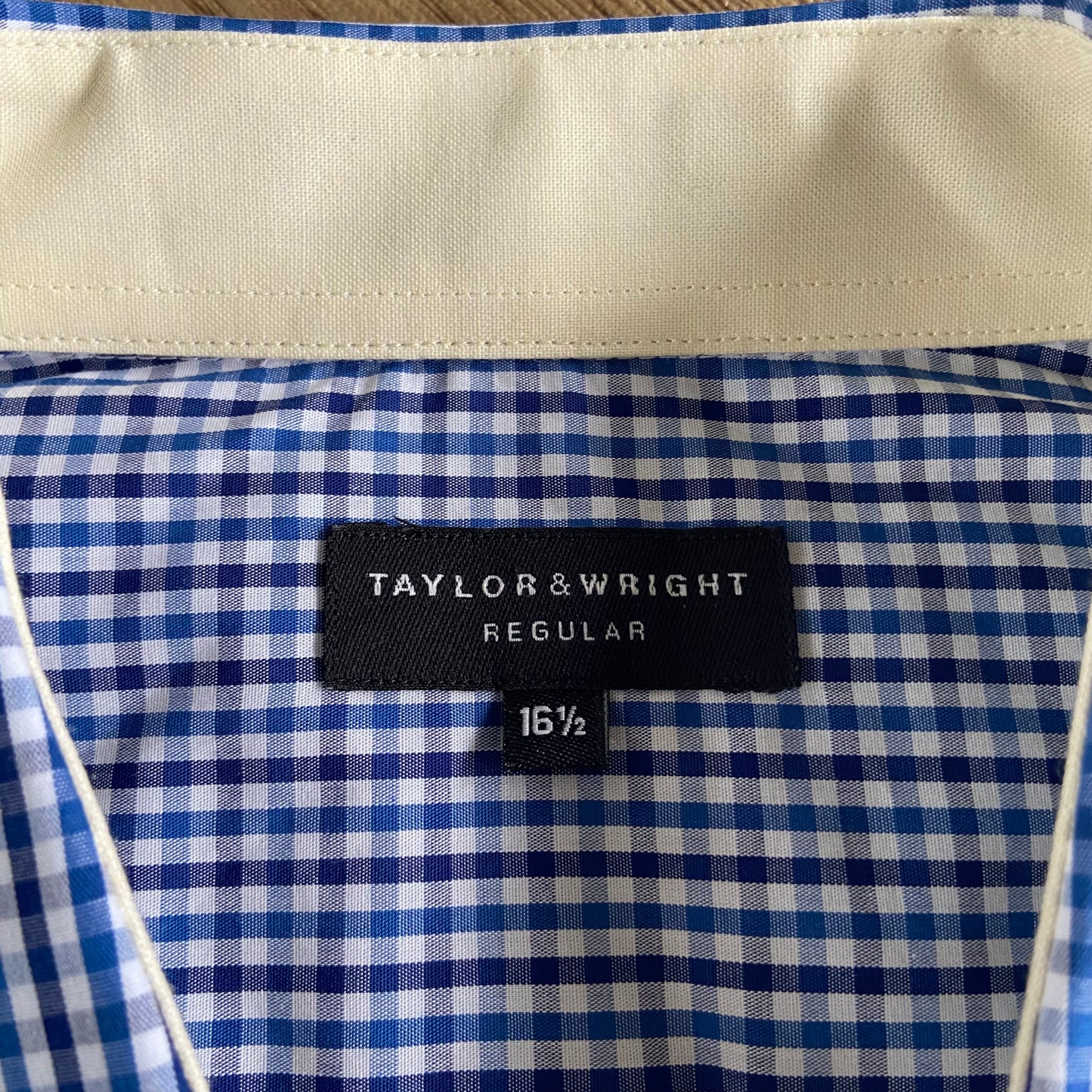 Stingray Reimagined “Stan” Short Sleeve Shirt, Size XL Blue Gingham Check