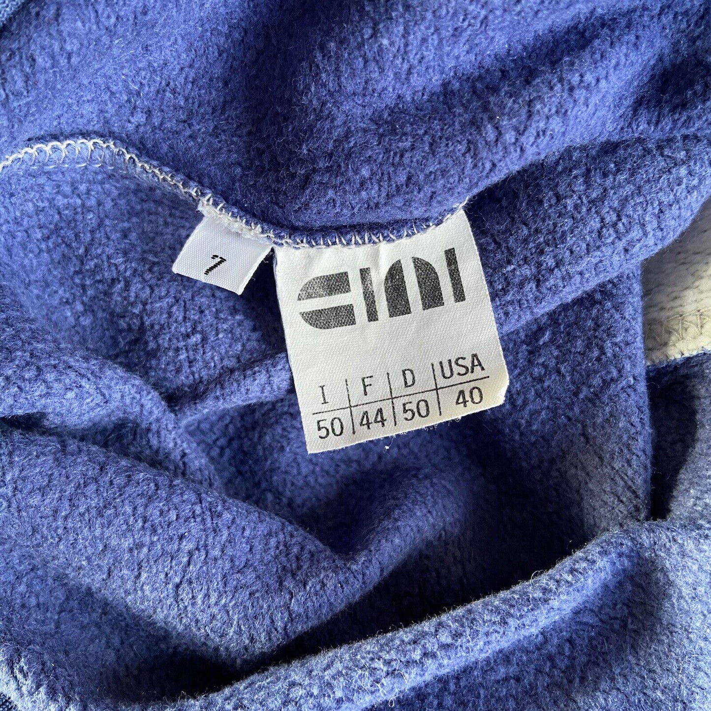 Vintage 80s Graphic Sweatshirt Blue Size M Spellout Print