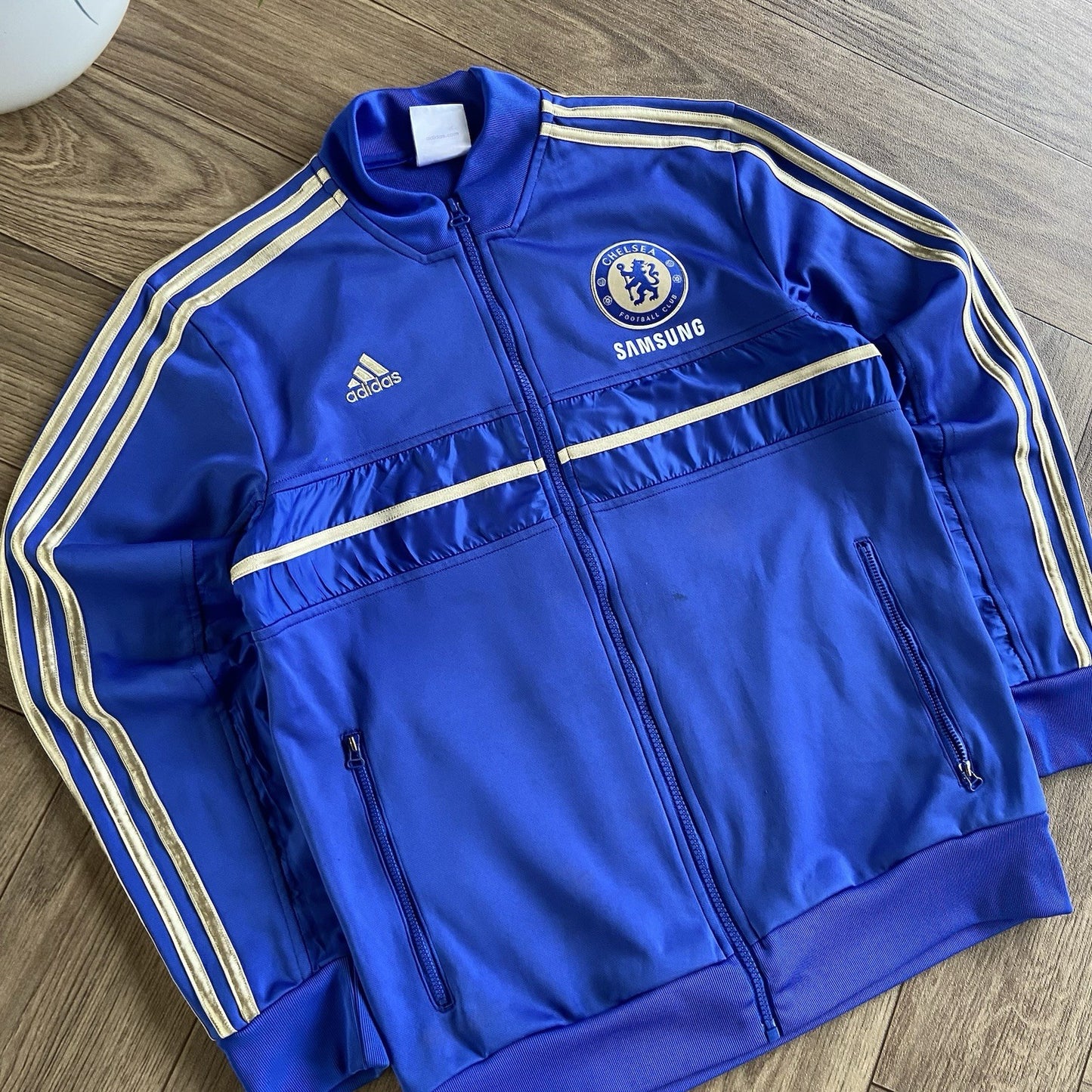 Chelsea Track Jacket 2012/13 Size M Full Zip Blue Training Track Top Adidas