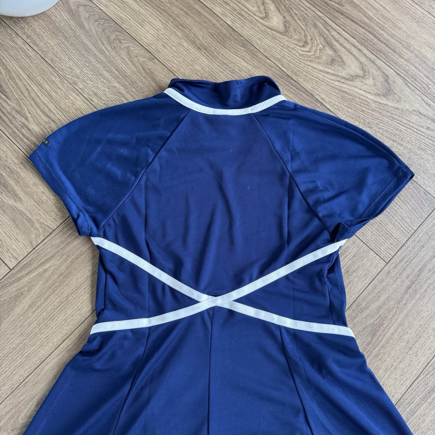 Vintage Nike Challenge Court Dress 90s Womens Size L Tennis Navy Rare