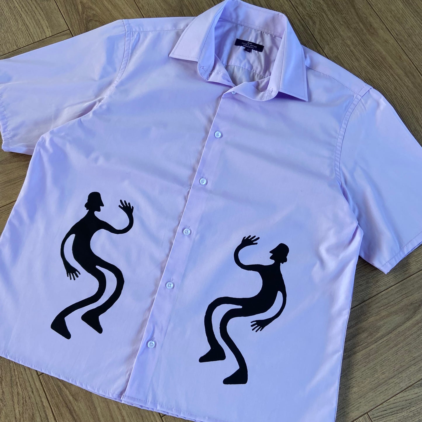 Stingray Reimagined “Stan” Short Sleeve Shirt, Size XL Lilac