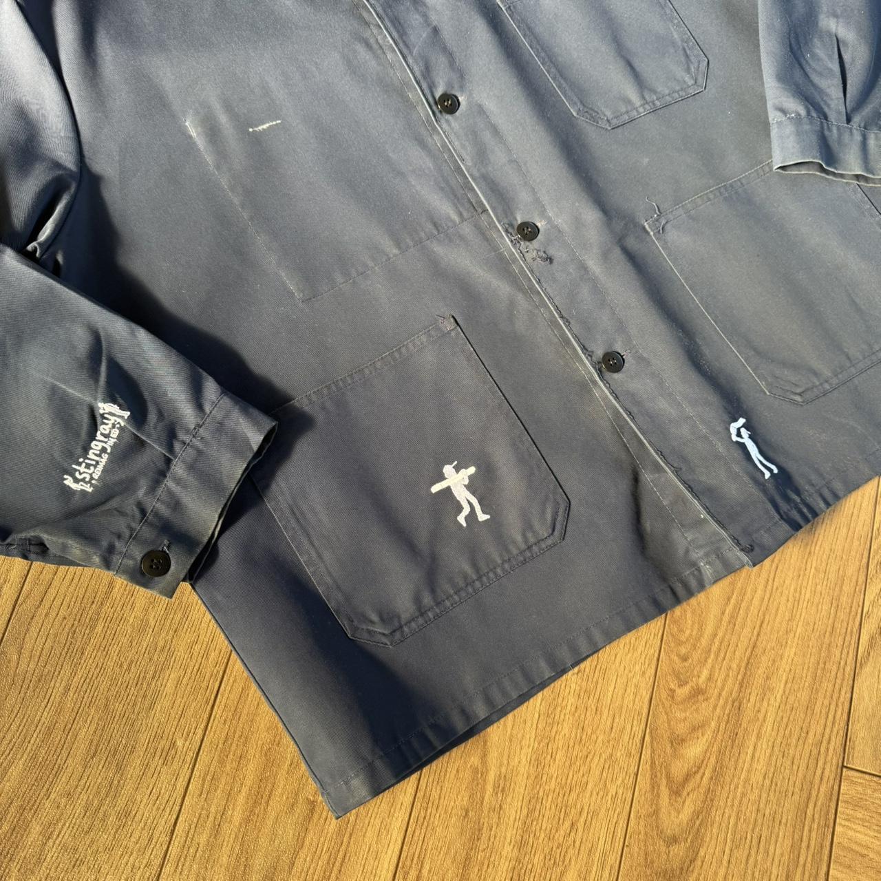 Stingray Reimagined “Charles” French Chore Jacket, Size XL Blue