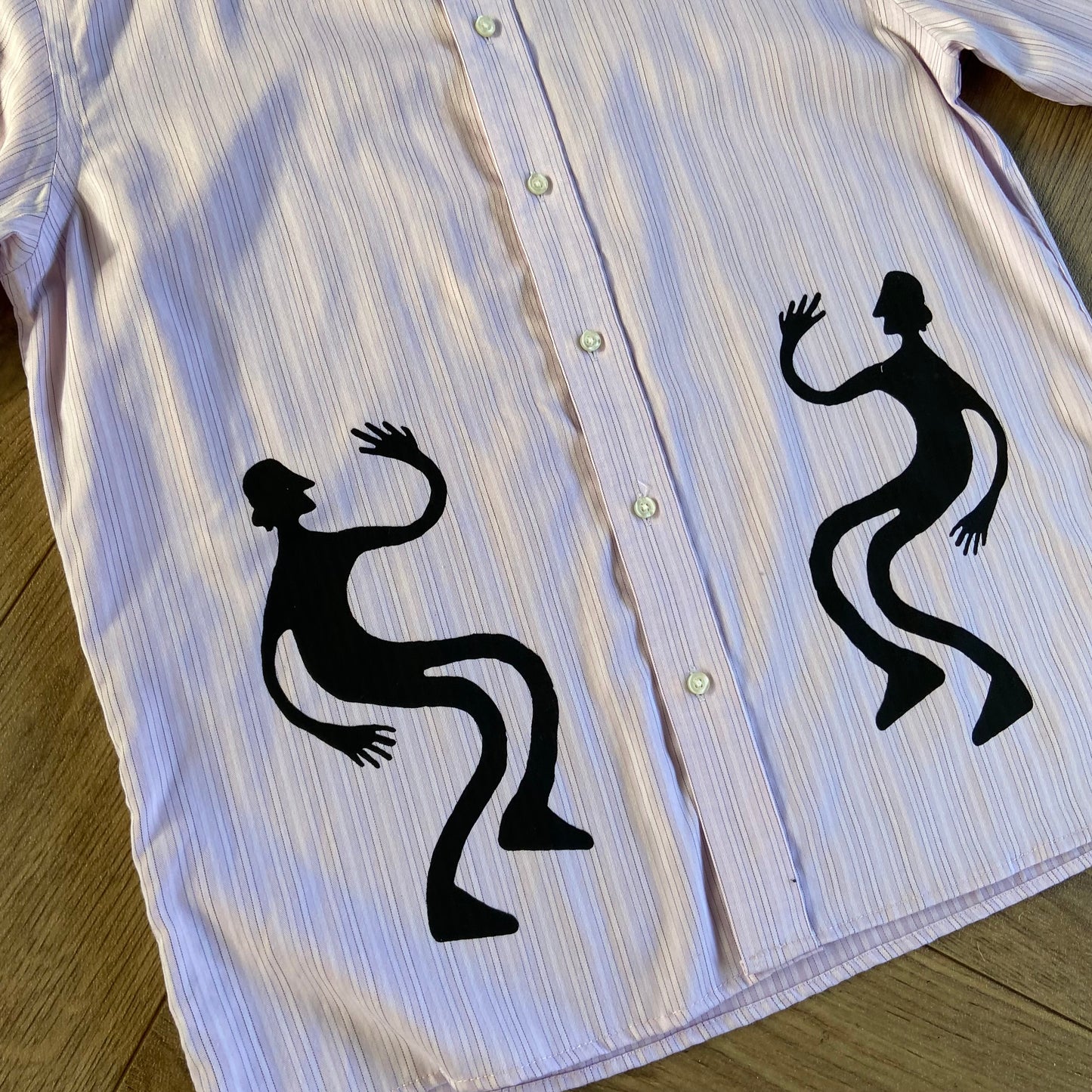 Stingray Reimagined “Stan” Short Sleeve Shirt, Size S Pink