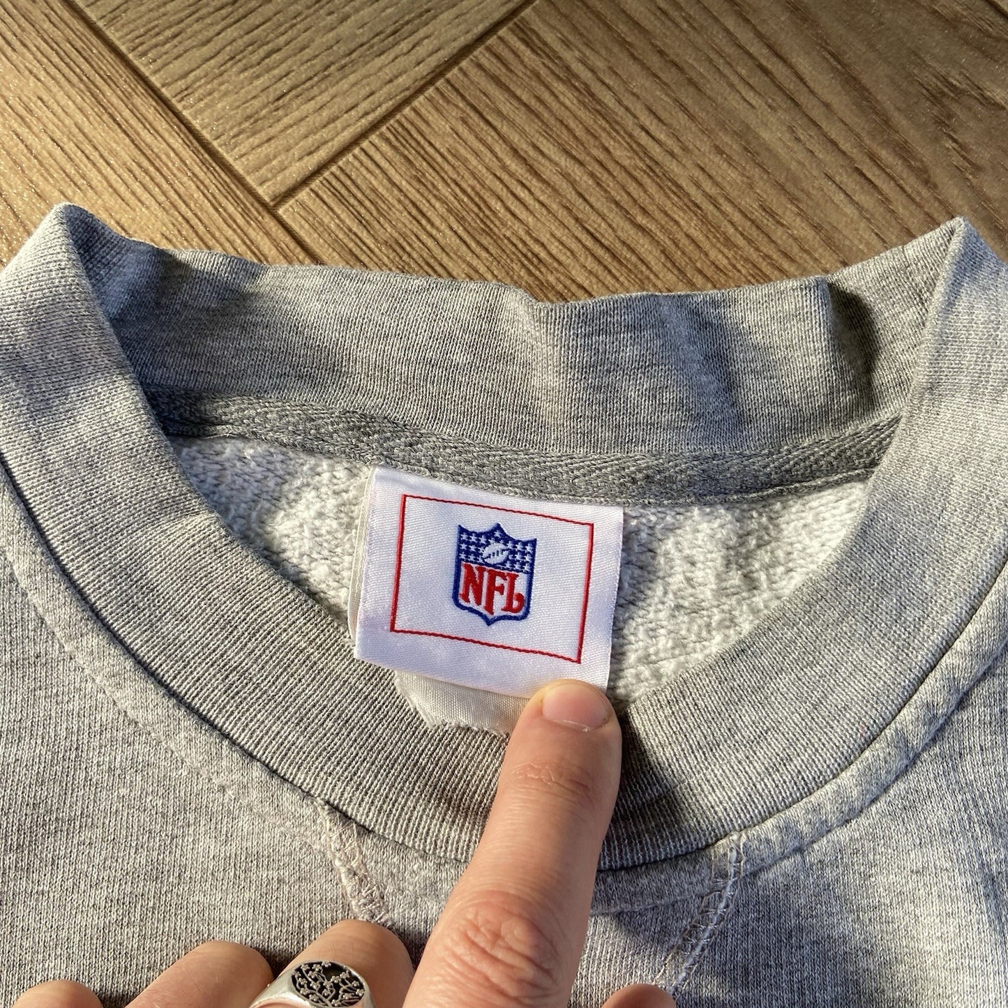 Vintage Chicago Bears NFL Sweatshirt Size XXL 90s Grey Embroidered