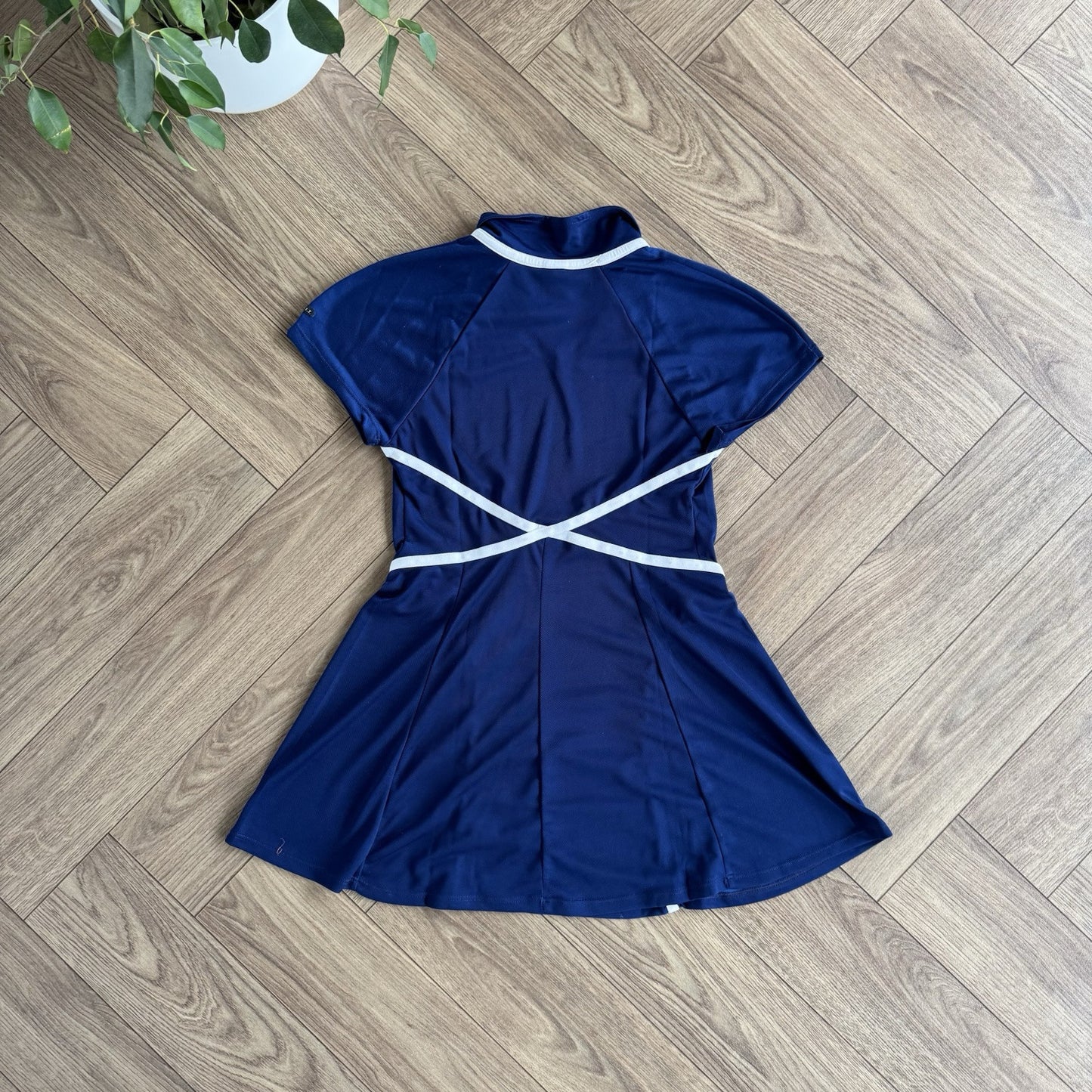 Vintage Nike Challenge Court Dress 90s Womens Size L Tennis Navy Rare