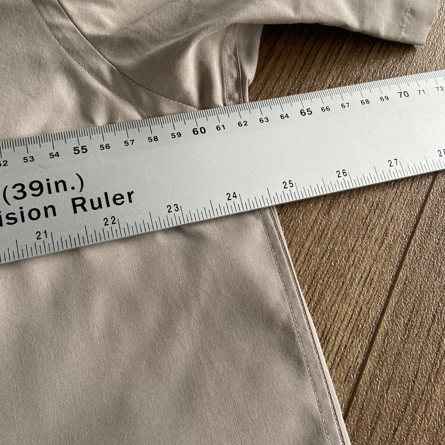Stingray Reimagined “Stan” Short Sleeve Shirt, Size L Beige