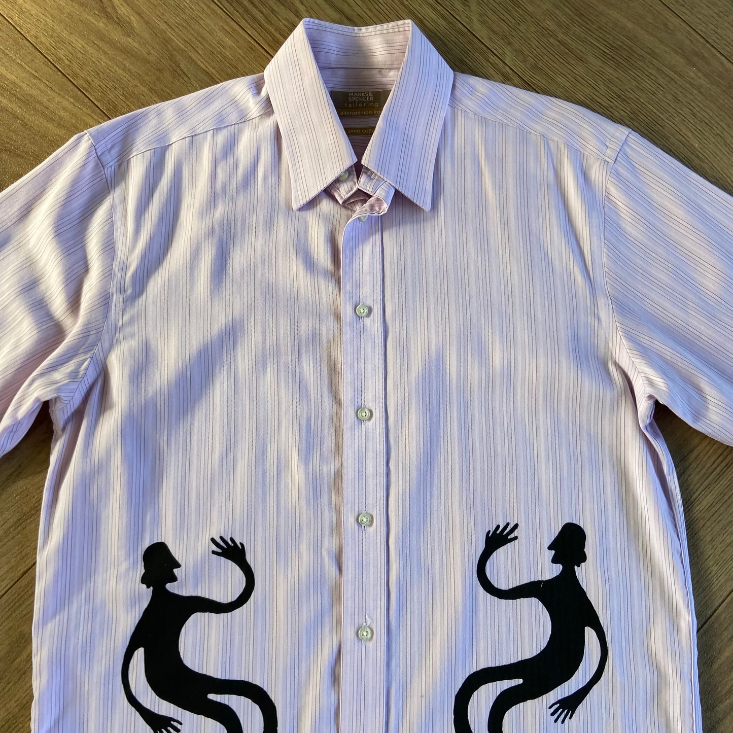 Stingray Reimagined “Stan” Short Sleeve Shirt, Size S Pink