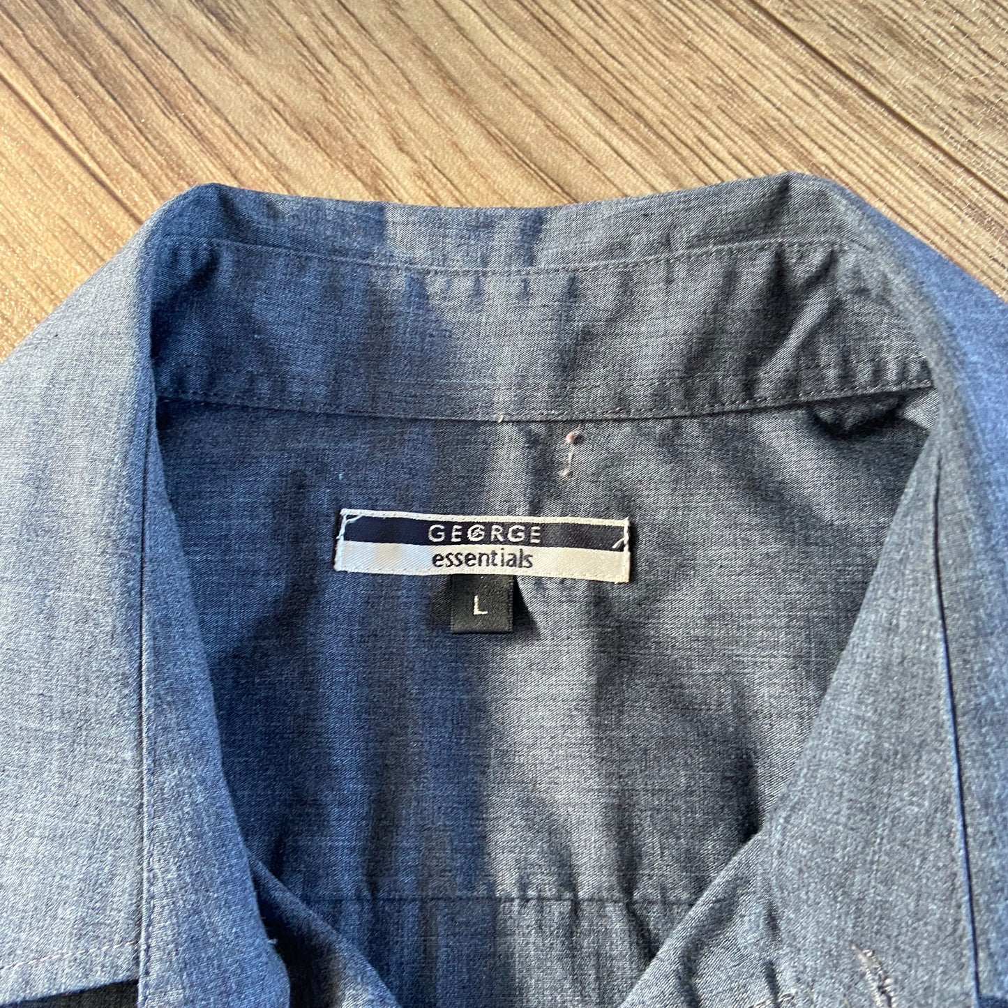 Stingray Reimagined “Stan” Short Sleeve Shirt, Size L Grey