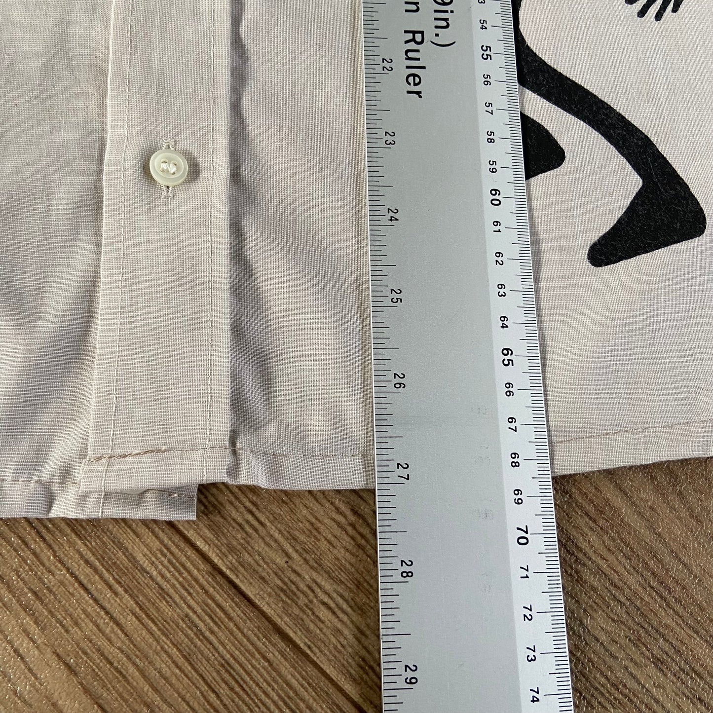 Stingray Reimagined “Stan” Short Sleeve Shirt, Size M Beige