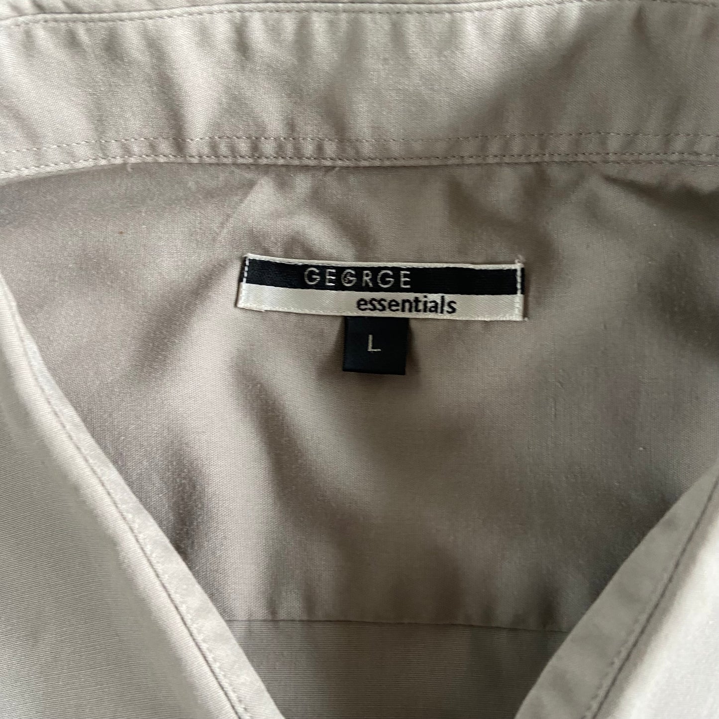 Stingray Reimagined “Stan” Short Sleeve Shirt, Size L Beige