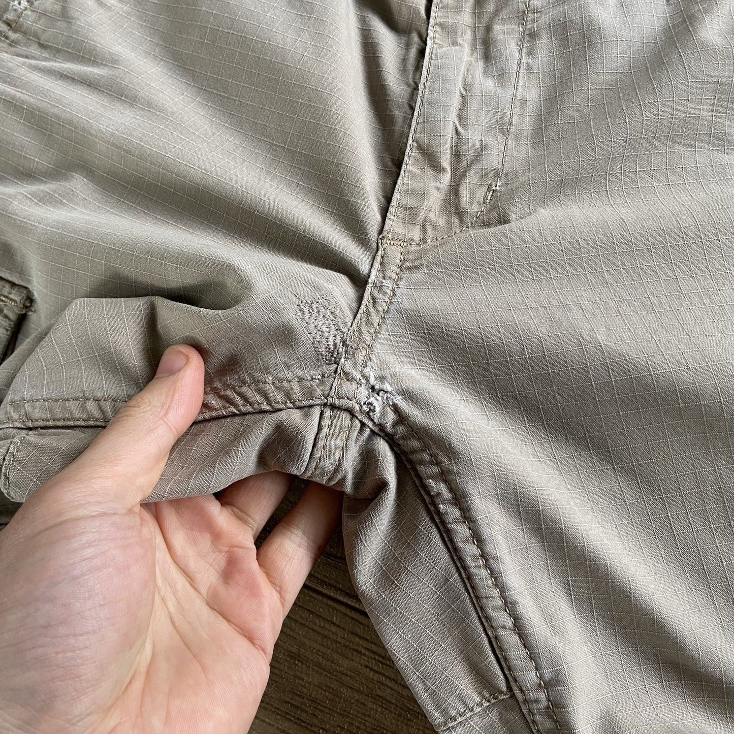 Vintage Carhartt Aviation Cargo Trousers W30 L32 Y2K Beige Ripstop Workgear
