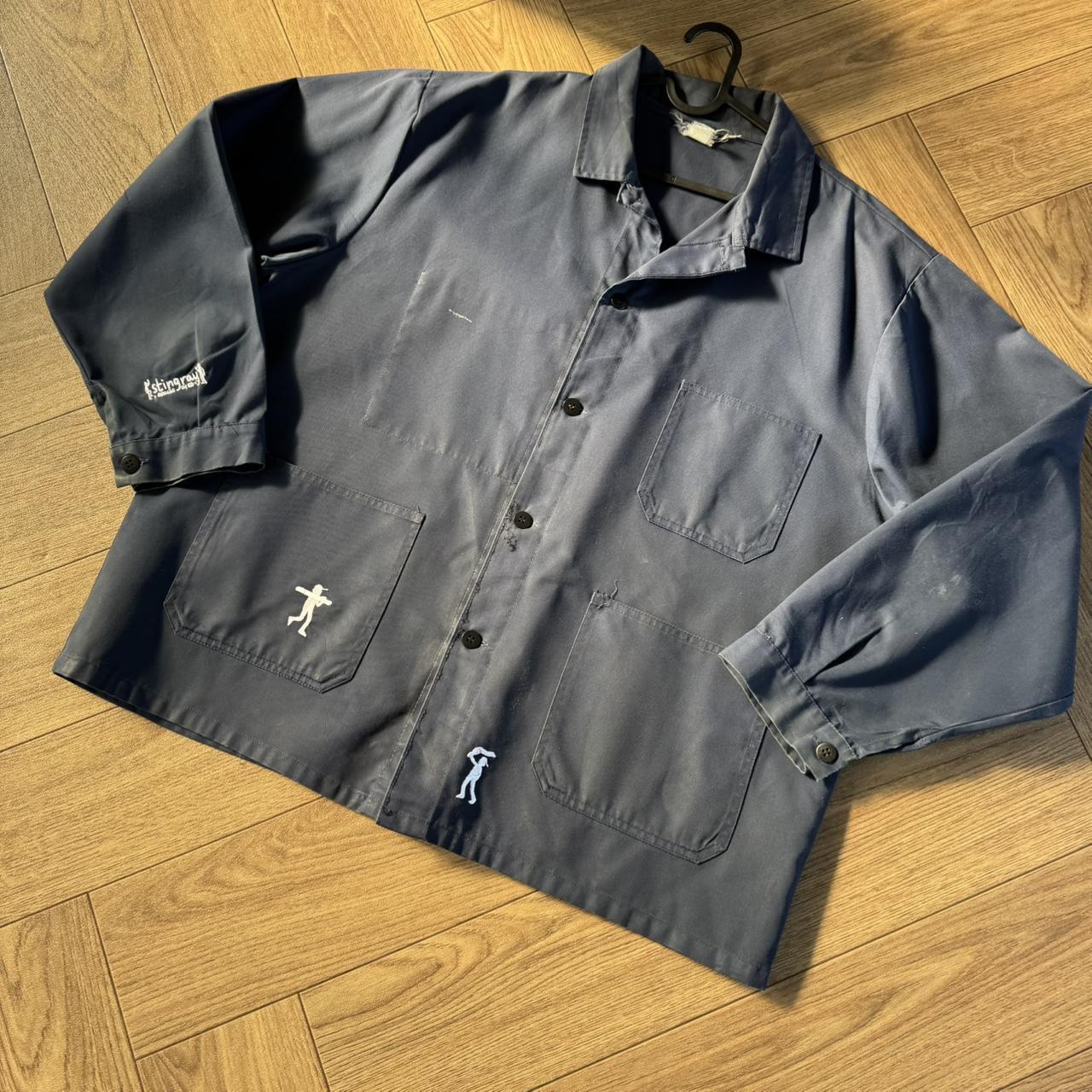 Stingray Reimagined “Charles” French Chore Jacket, Size XL Blue