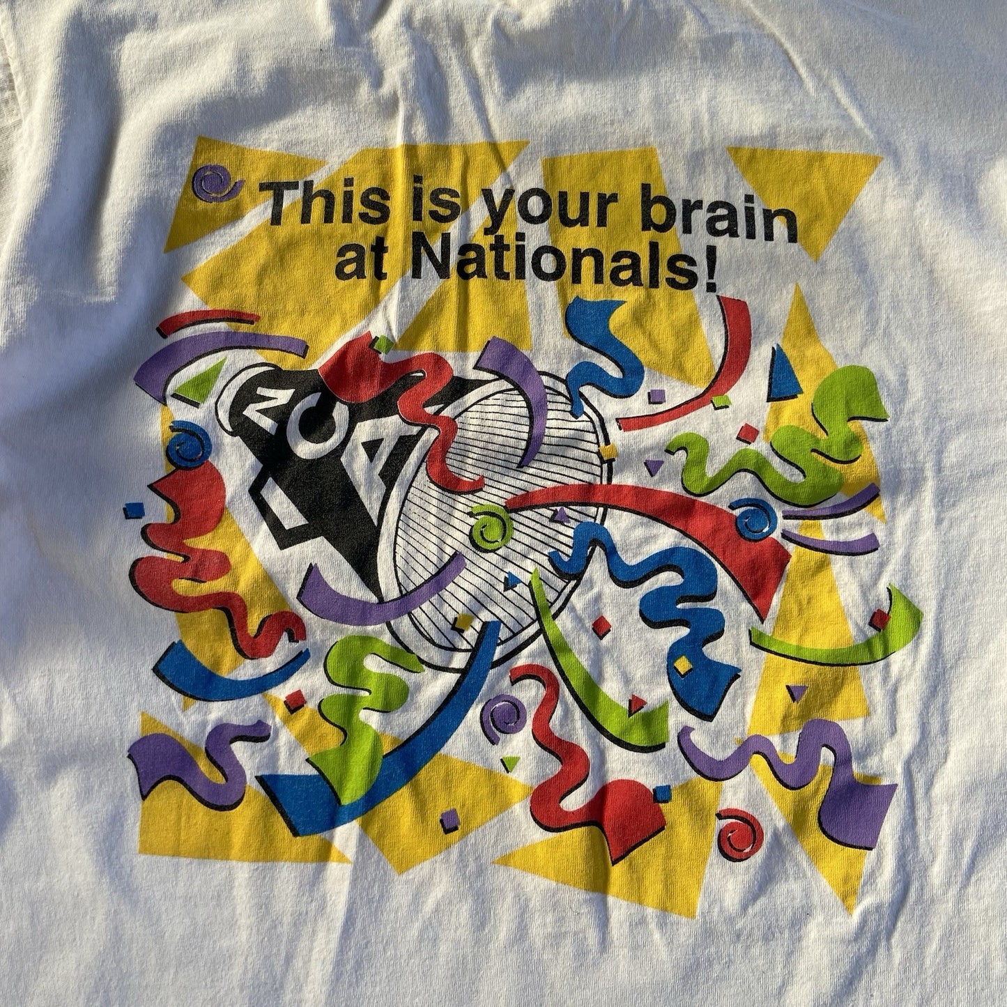 Vintage Cheerleading T Shirt Size XL 90s White Graphic Print Long Sleeve