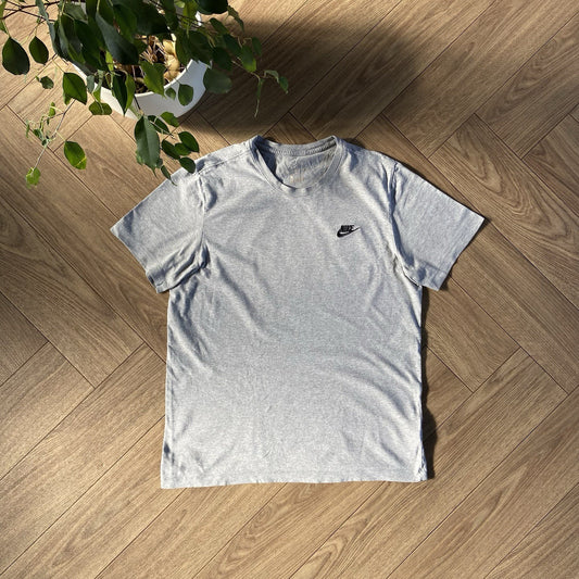 Vintage Nike Grey T Shirt Size L Y2K Embroidered Swoosh