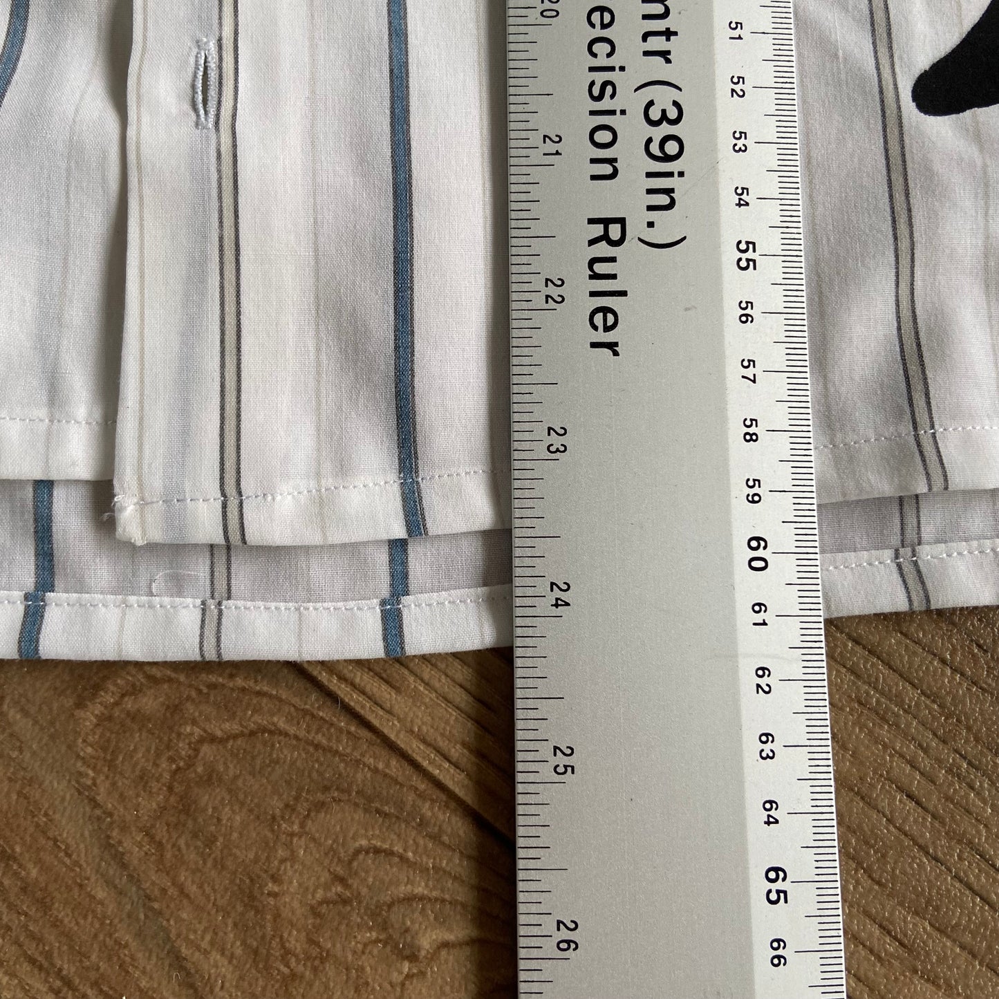Stingray Reimagined “Stan” Short Sleeve Shirt, Size S White Blue Stripes