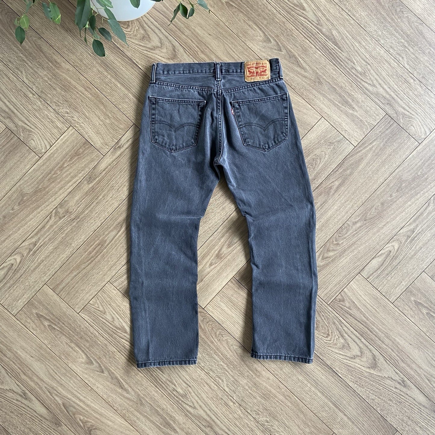Vintage Levi’s 505 Black Jeans W32 L30 Y2K Faded Straight Baggy Relaxed Fit