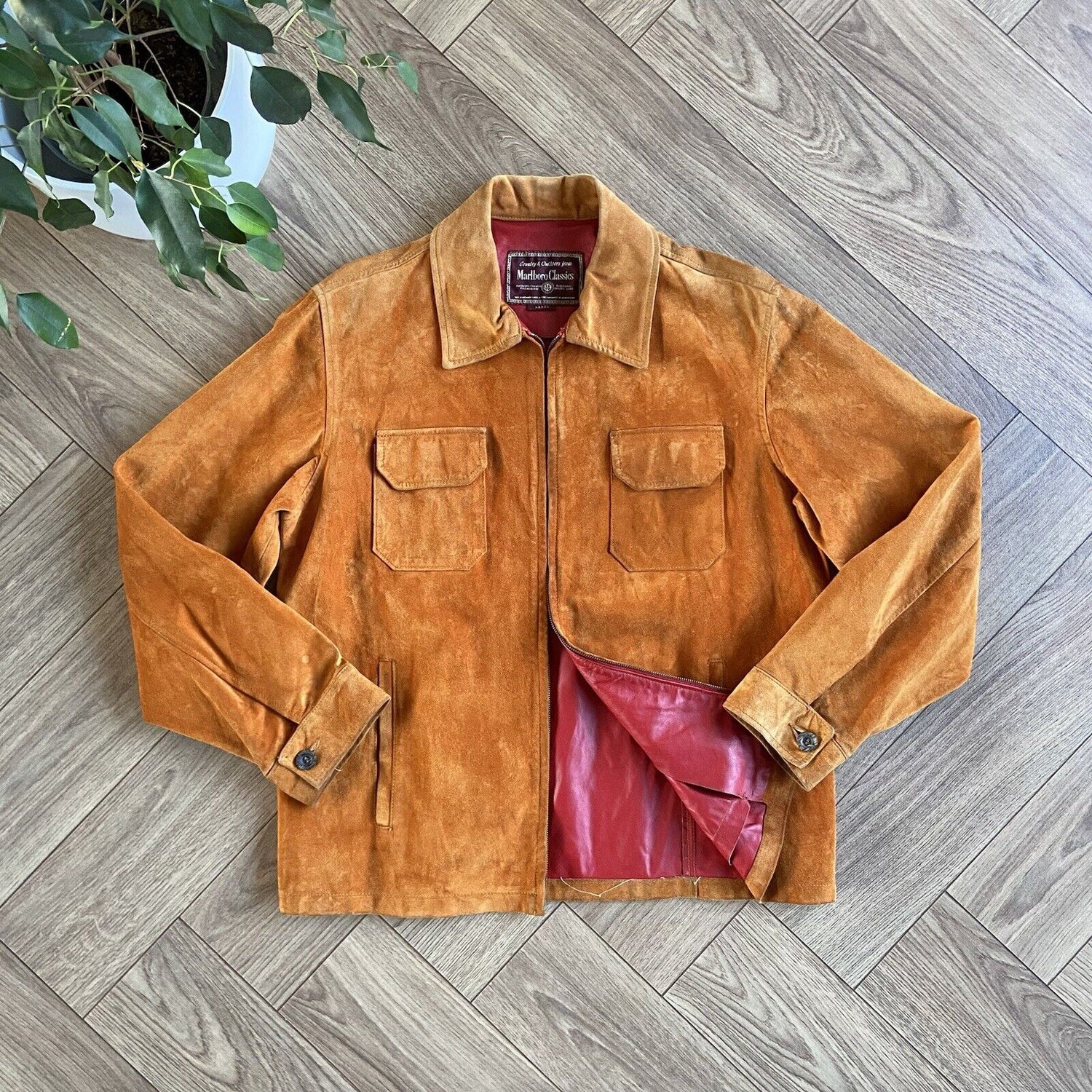 Marlboro suede jacket store