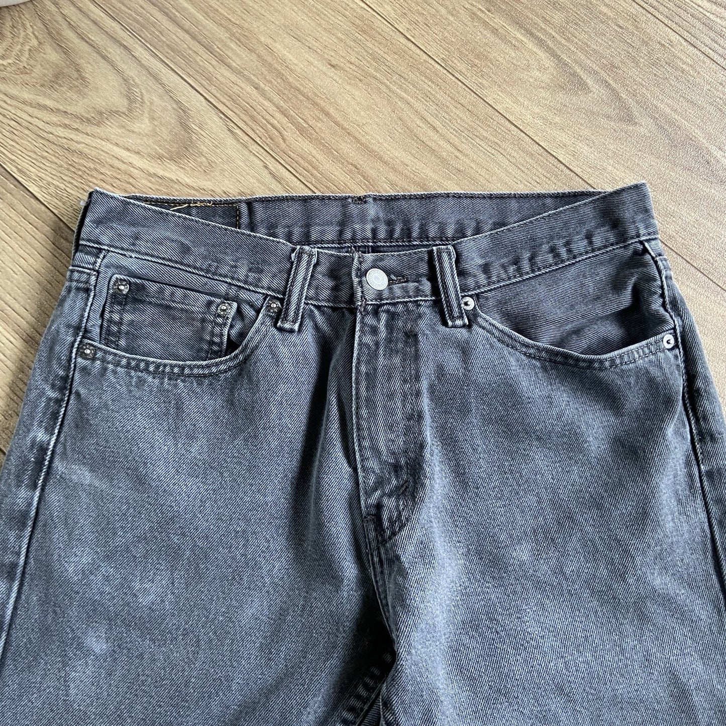 Vintage Levi’s 505 Black Jeans W32 L30 Y2K Faded Straight Baggy Relaxed Fit