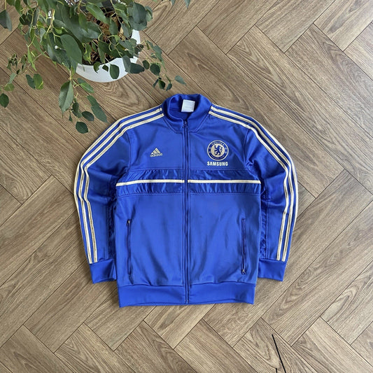 Chelsea Track Jacket 2012/13 Size M Full Zip Blue Training Track Top Adidas