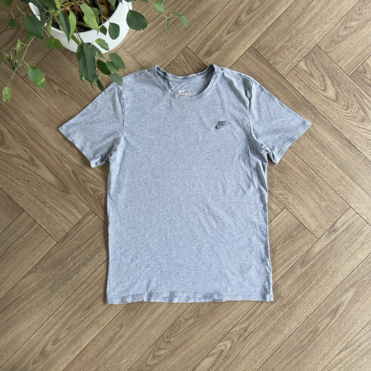 Vintage Nike Grey T Shirt Size L Y2K Embroidered Swoosh