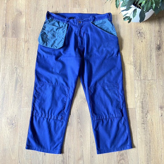 TROJAN WORK TROUSERS Mens 40 Tall Navy Blue New Workwear Kneepad Pockets  Arco 699  PicClick UK
